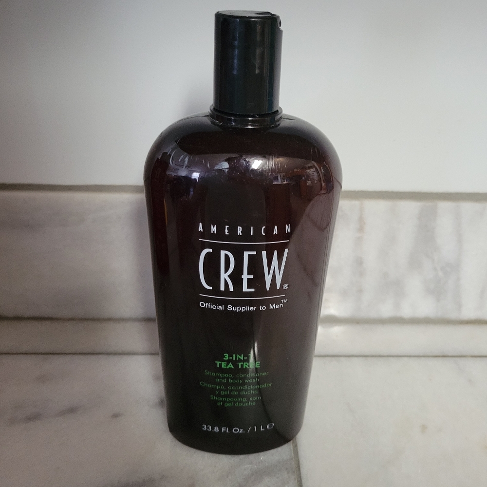 American Crew 3-in-1 Tea Tree Shampoo Conditioner Body Wash - Dark Brown